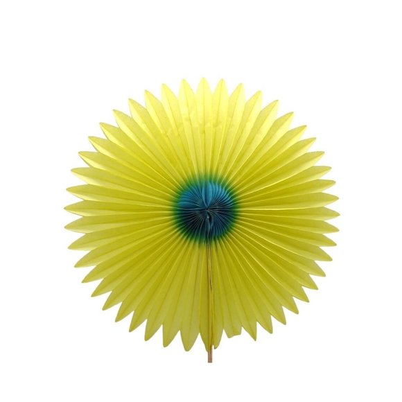 Honeycomb Paper Flowers Set of 3 Colors 12 Inches When Open Denmark - Picture 2 of 9